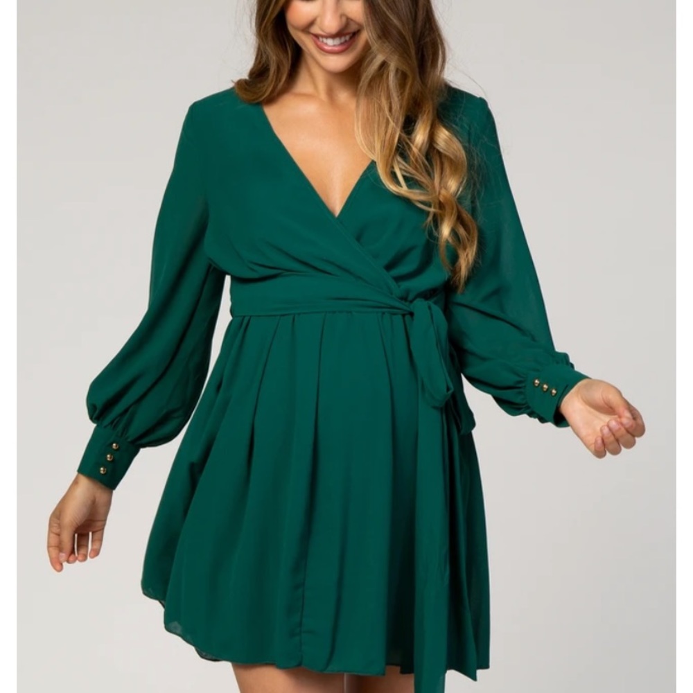Green Maternity Formal Dress - worn once!